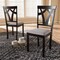 Baxton Studio Sylvia Grey Upholstered and Dark Brown Finished Dining Chair, PK2 142-8028 - alternate 2